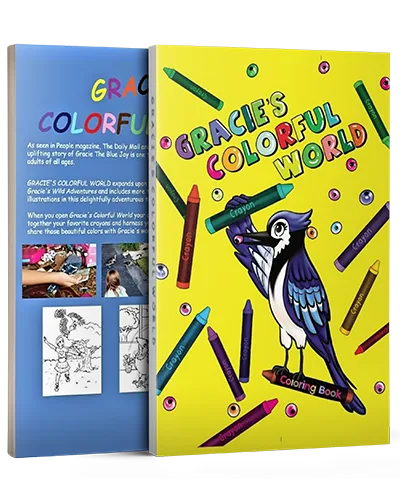 Cover of Gracie's Colorful World, a coloring storybook